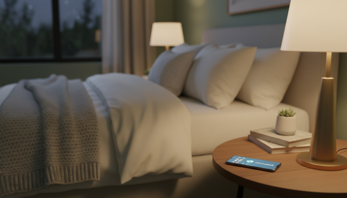 phone in bedroom sleep