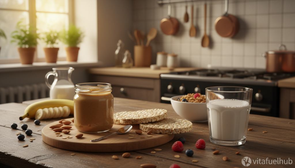 prepare snacks almond butter milk prepare snacks almond butter milk